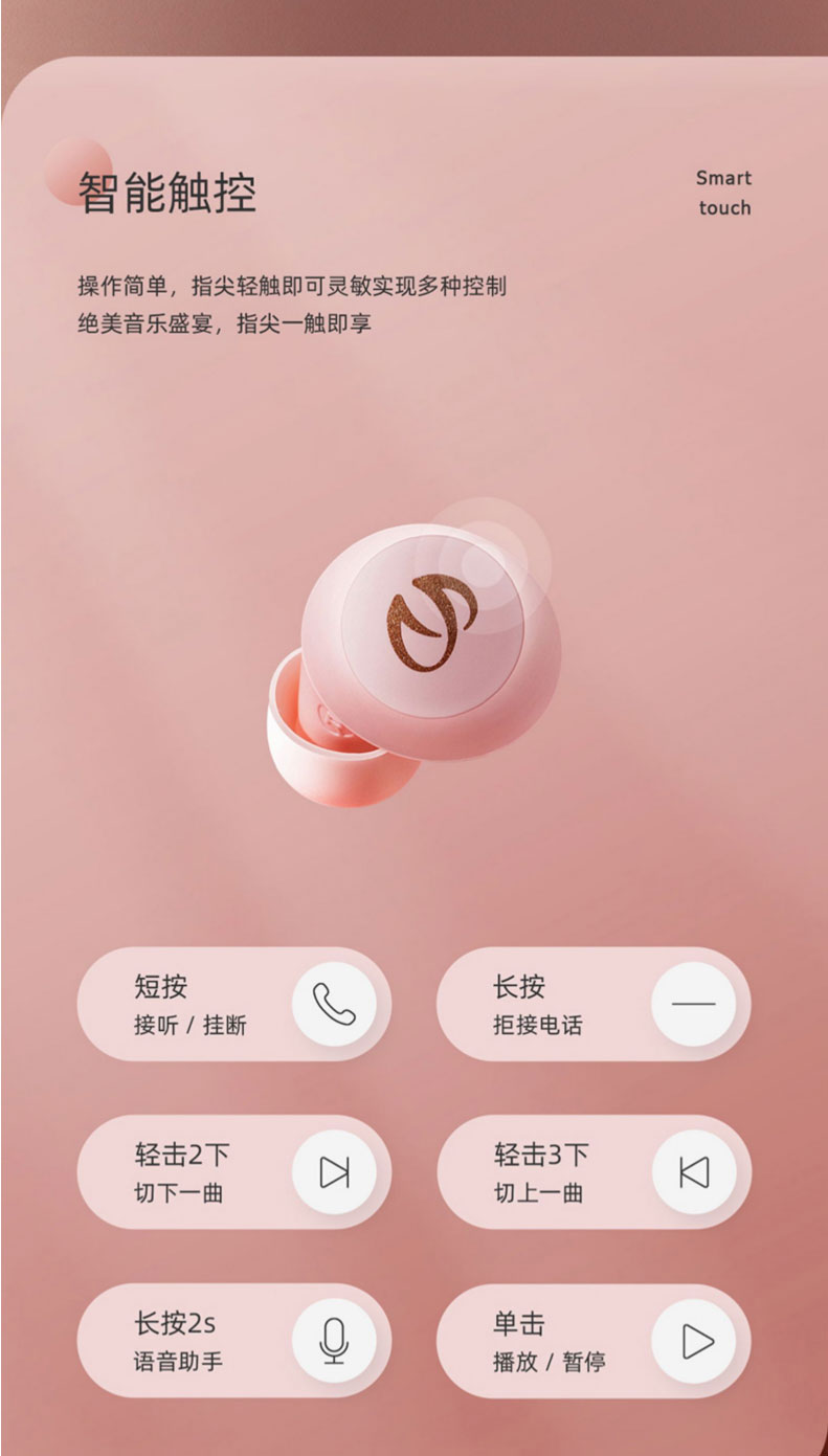 difier漫步者vo2蓝牙耳机真无线入耳式双耳跑步隐形迷你小型超长待机