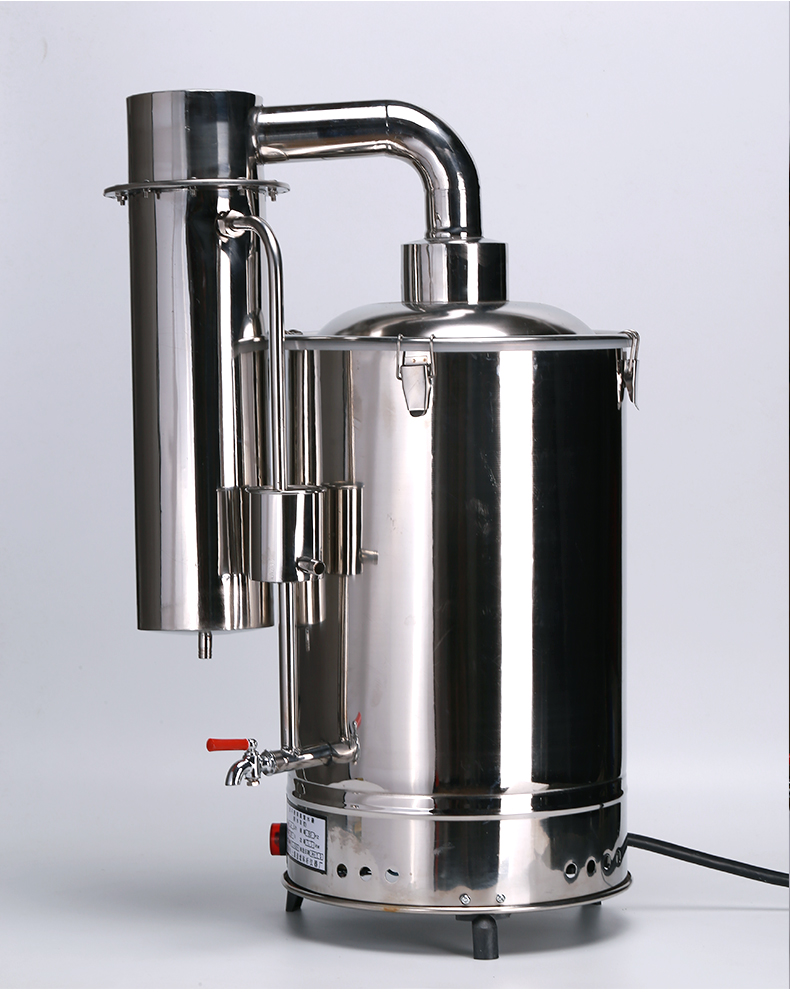 定做不锈钢断水自控加热蒸馏水器实验室蒸馏水机家用小型蒸馏水发生器