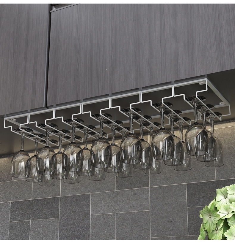 欧式创意悬挂酒杯架红酒杯吊架古达葡萄酒杯倒挂高脚杯酒架吧台吊杯架