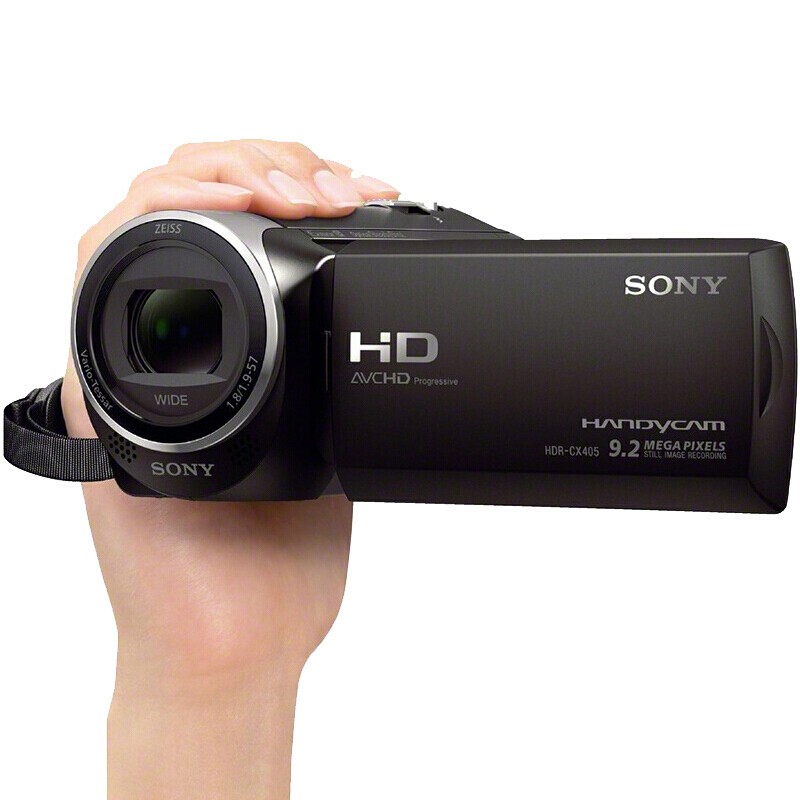 索尼hdr-cx405 高清数码摄像机套装(主机 原电 充电器 外置电源 64g