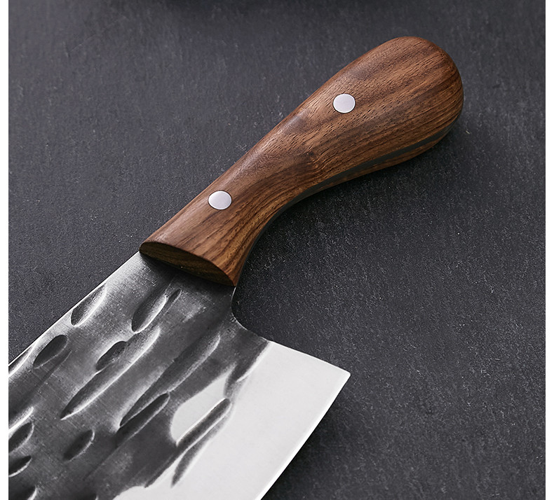 haoyangdao手工锻打菜刀家用玄铁锰钢切片刀厨师专用超快锋利厨房切菜