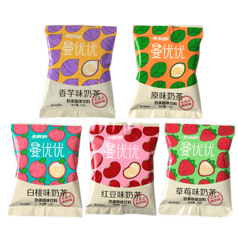香飘飘曼优优奶茶小包袋装早餐下午茶速溶奶茶粉冲泡饮品600g