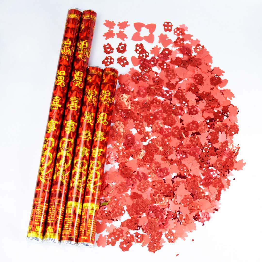 婚礼用品结婚礼炮花瓣雨礼花炮彩炮开工开业礼炮批发喷花彩带庆典喜庆