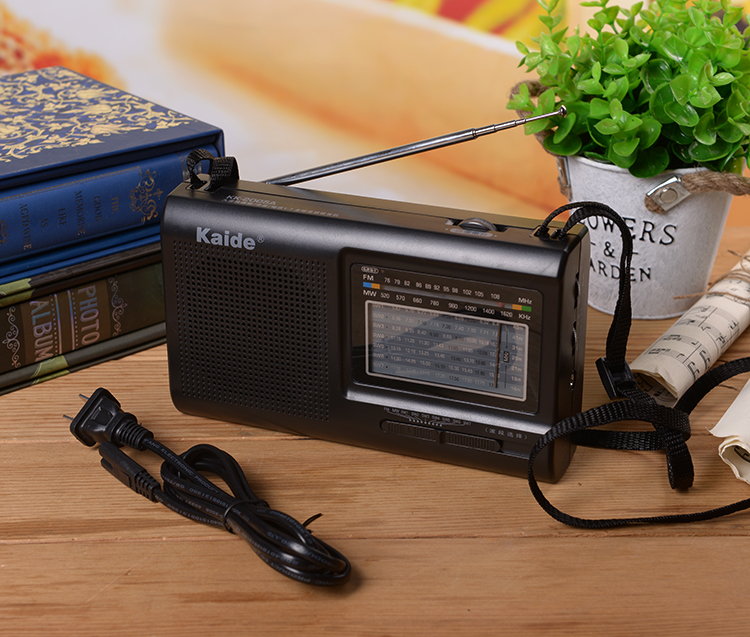 kaide/凯迪kk-2005b交直流全波段便携式台式老式收音机老人半导体