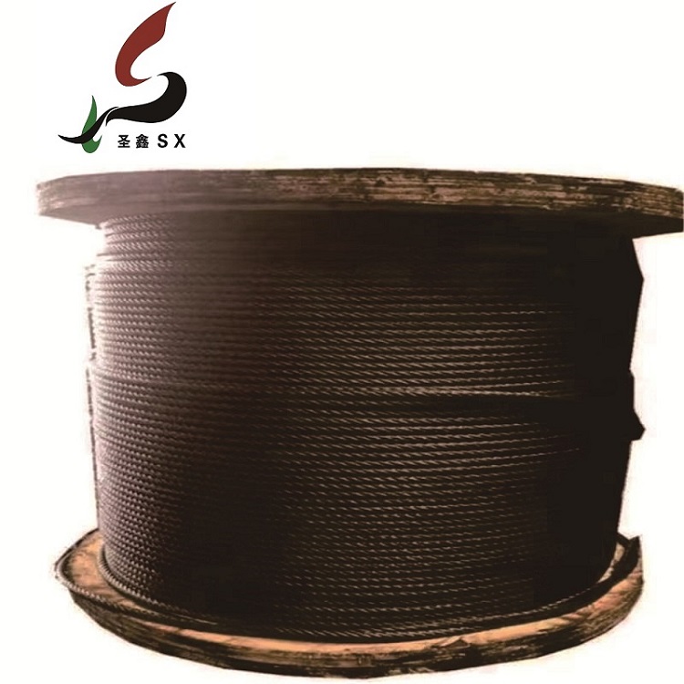 圣鑫SX光面钢丝绳6×37+FC