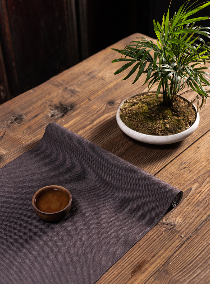 中国风居家布艺茶席棉麻禅意民族桌旗茶垫茶道茶桌布茶巾