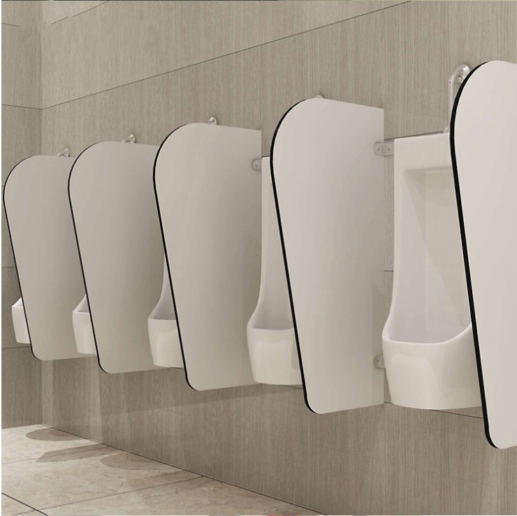 定做 定制卫生间隔断小便挡板小便池隔板男厕所小便斗隔板抗贝特板 抗