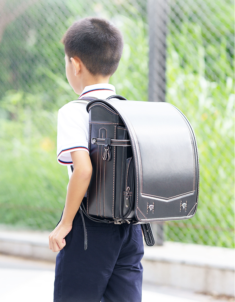 日本ikedaya池田屋小学生儿童护脊书包进口纤维防水粉红色