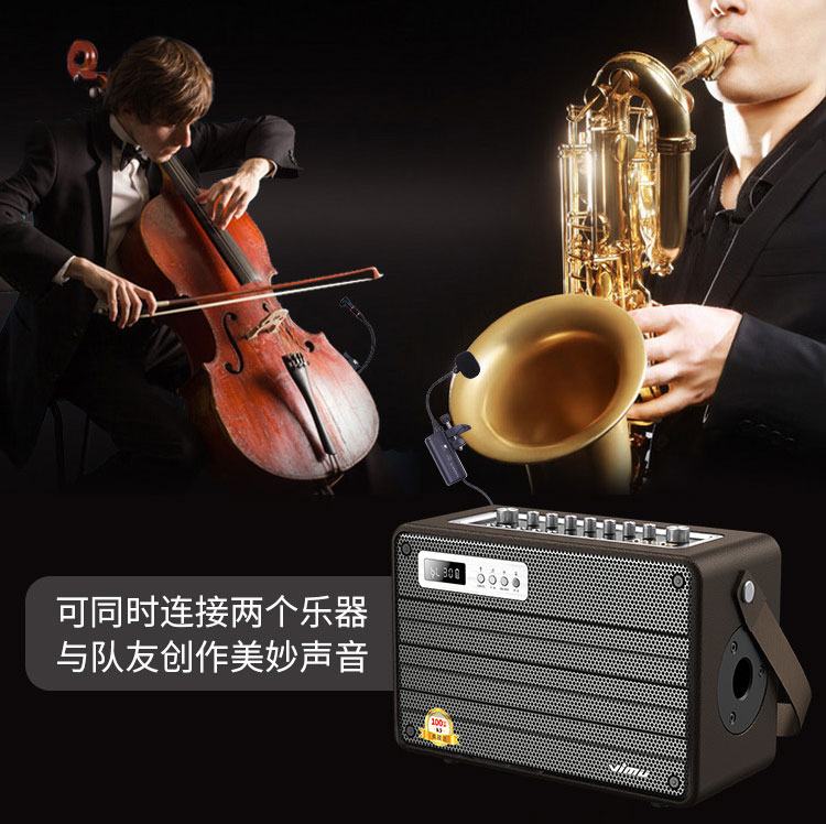 维妙k5内置声卡户外音响唱歌k歌萨克斯二胡演奏音箱三分频电吹管吉他