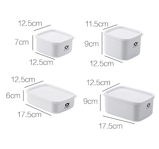 妙尚精选塑料冰箱水果保鲜盒可微波炉便当盒长方形小饭盒食品收纳盒