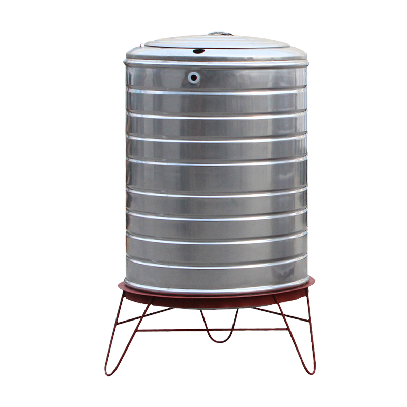 304不锈钢太阳能立式水箱家用楼顶水桶圆形大容量加厚储水罐