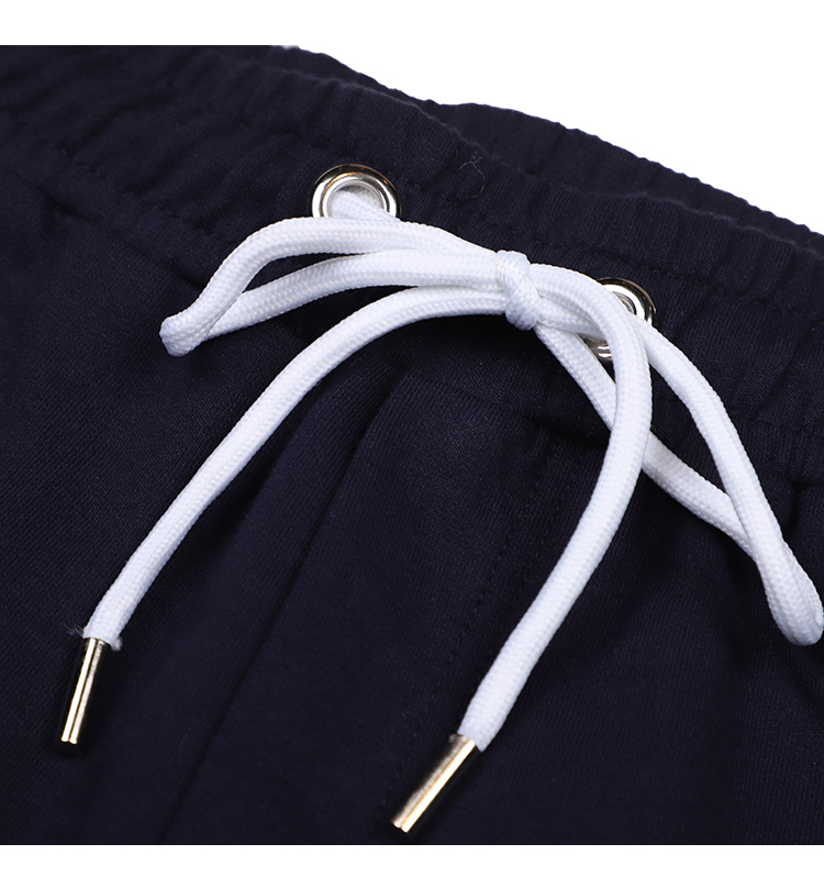 a02新款个性撞色拼接裤子松紧带显瘦束脚休闲裤女dtu5a0481pn