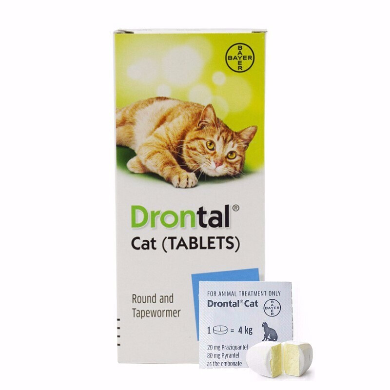 德国拜耳猫驱虫药拜宠清猫咪打虫药幼猫体内宠物猫去蛔虫绦虫1粒装