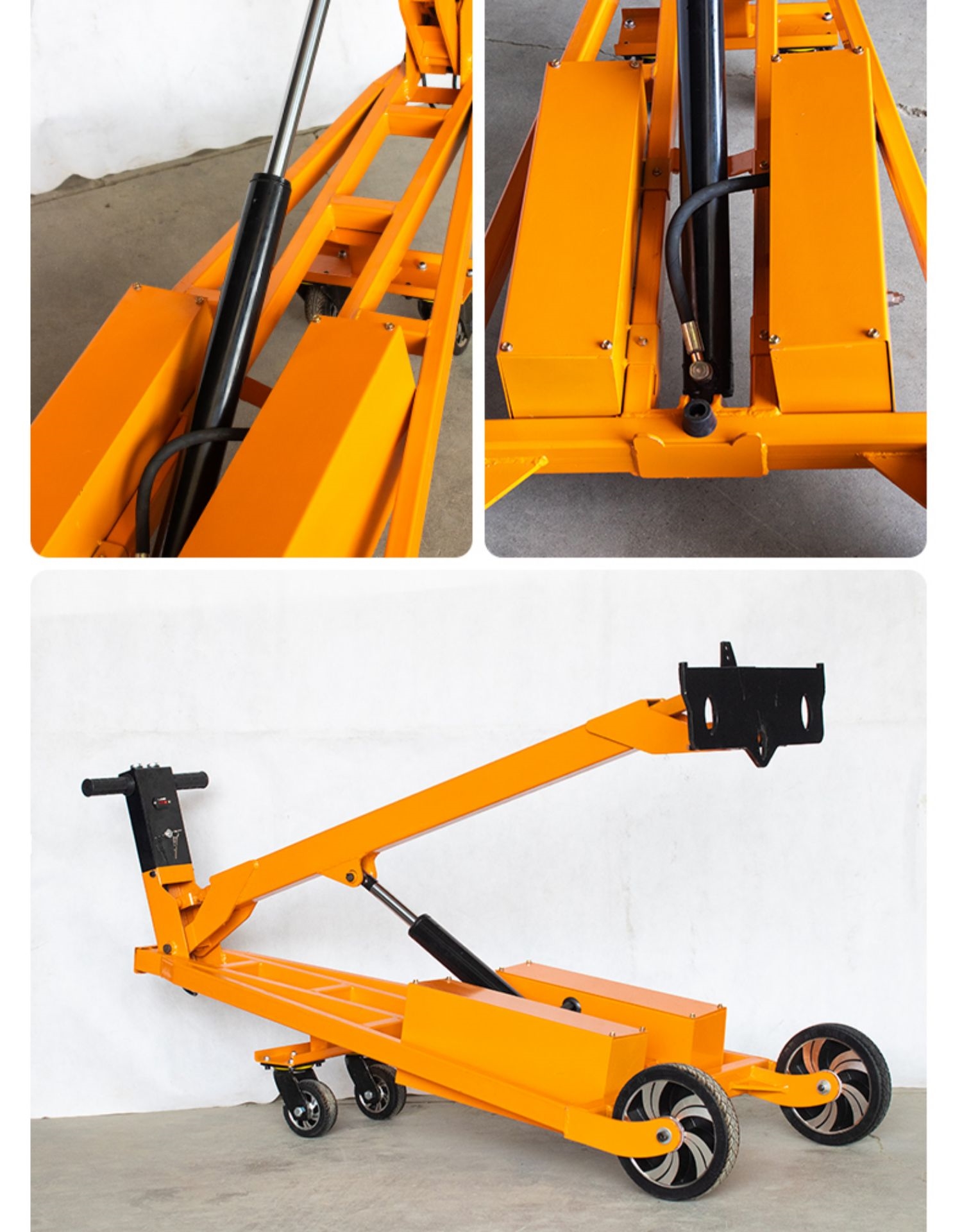 理线家起重工具 理线家微型电动液压叉车小型搬运升降多功能便携式