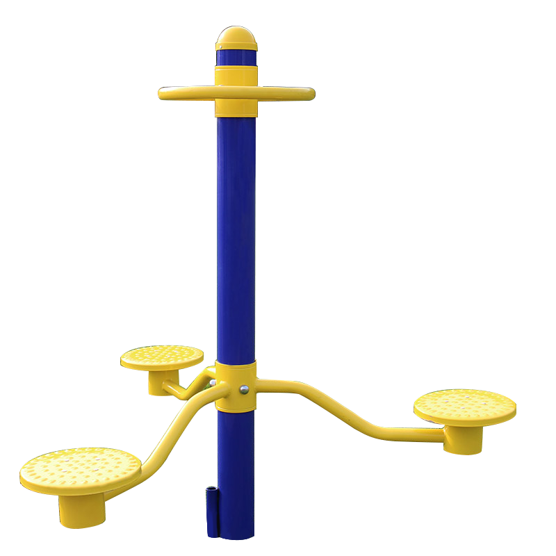 海德户外健身娱乐设施hs06三位盘式扭腰器