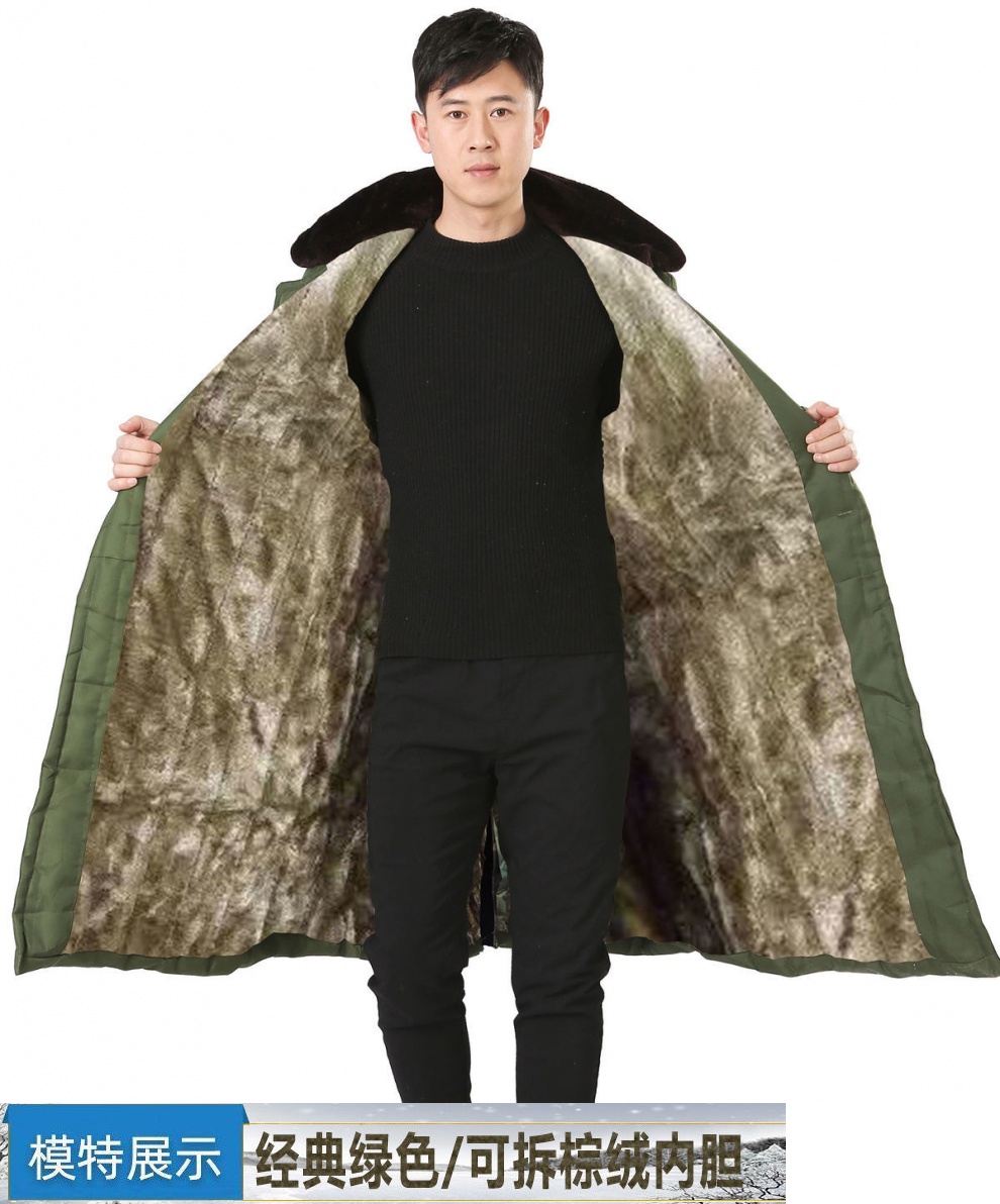 军棉大衣男长款冬季加绒加厚防风防水冷库防寒保暖劳保棉服棉袄女