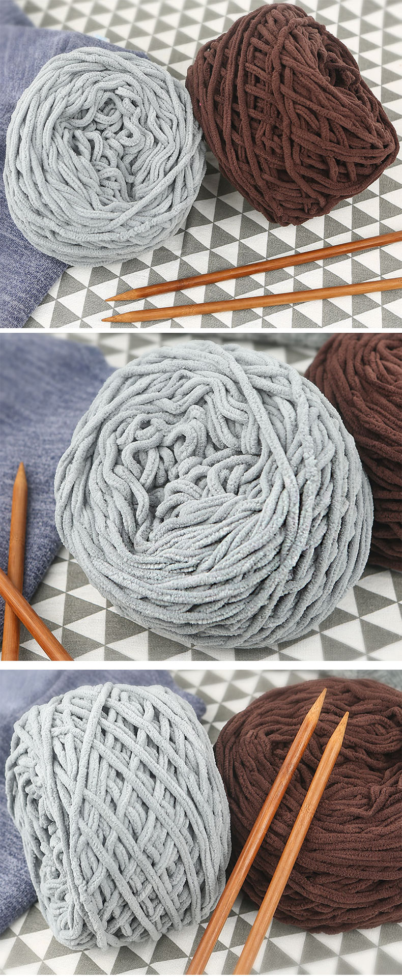 围巾粗毛线冰条线手工编织diy坐垫毯子线围脖线勾鞋线单股线160克 军