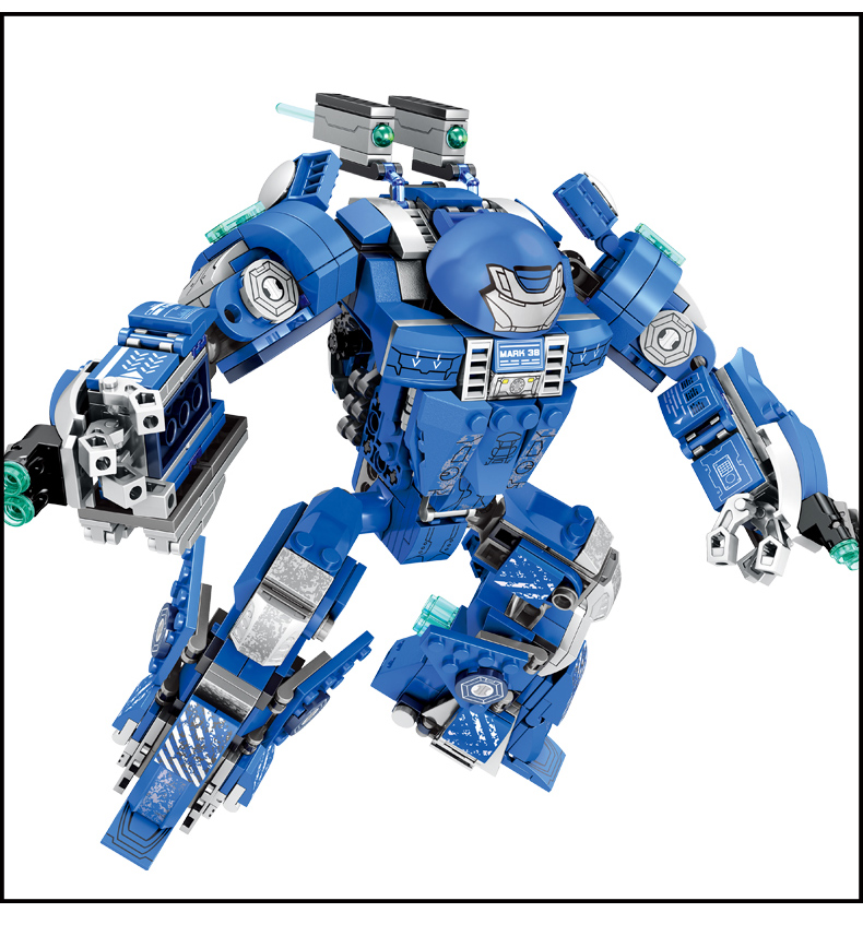 《mk38钢铁机甲/60031 森宝小颗粒儿童钢铁机甲侠系列拼装益智力积木8