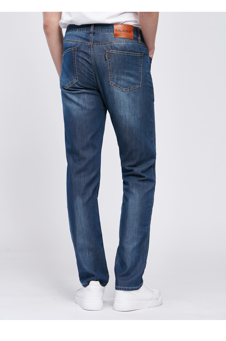 lilanz利郎2019年夏季上新水洗中腰直筒男牛仔裤18xnz00201