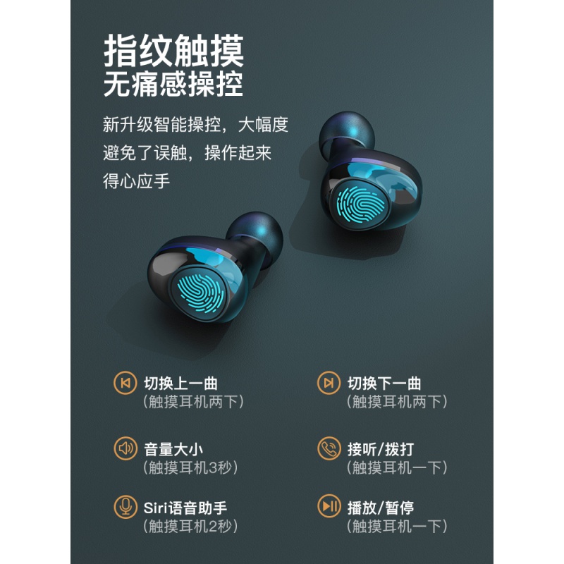 onevan耳机/耳麦g16 无线蓝牙耳机运动跑步开车双耳入耳式迷你超小