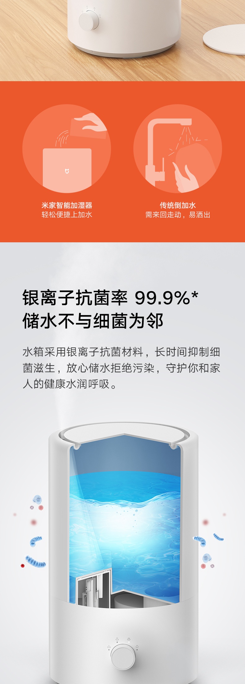 小米 Mi 加湿器mjjsq04dy 米 家小米智能加湿器智能恒湿银离子静音大雾量可语音控mjjsq04dy 价格图片品牌报价 苏宁易购小米苏宁易购旗舰店