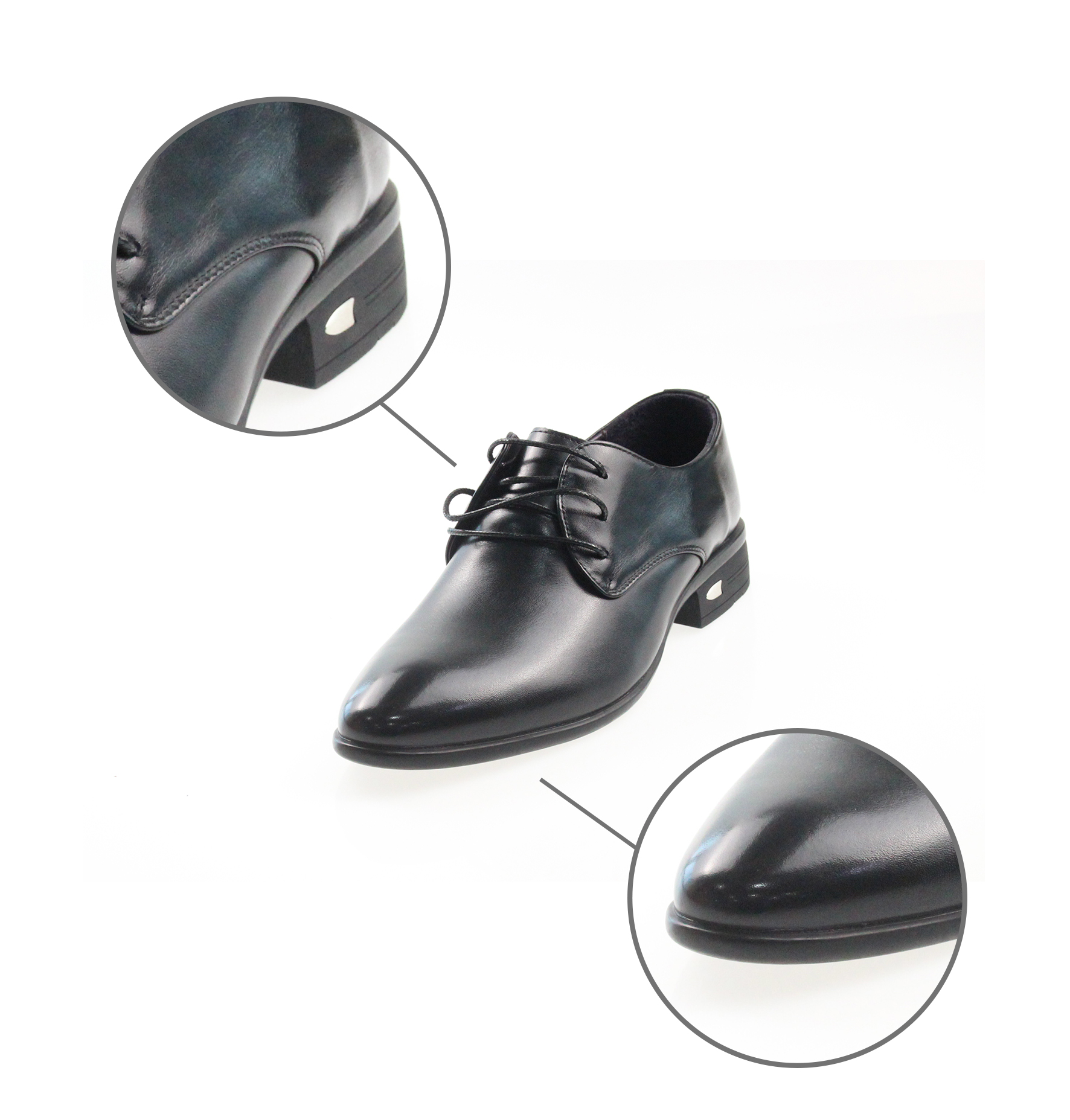 rebacca瑞贝卡男鞋 2020春款商务正装系列 高质感小牛皮 椭圆头设计