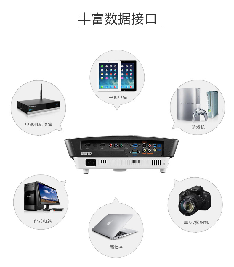 明基(benq)投影仪及投影仪附件w2540 明基(benq) 720p高清宽屏家用型