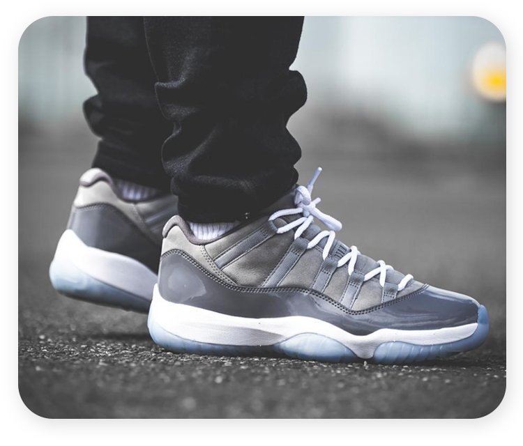 耐克(nike)篮球鞋 耐克 air jordan 11 low aj11酷灰乔11男鞋 528895