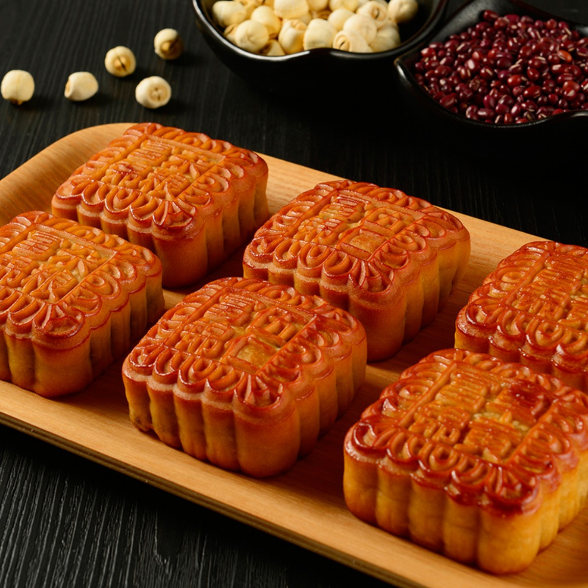 富锦六福报喜月饼h款710g