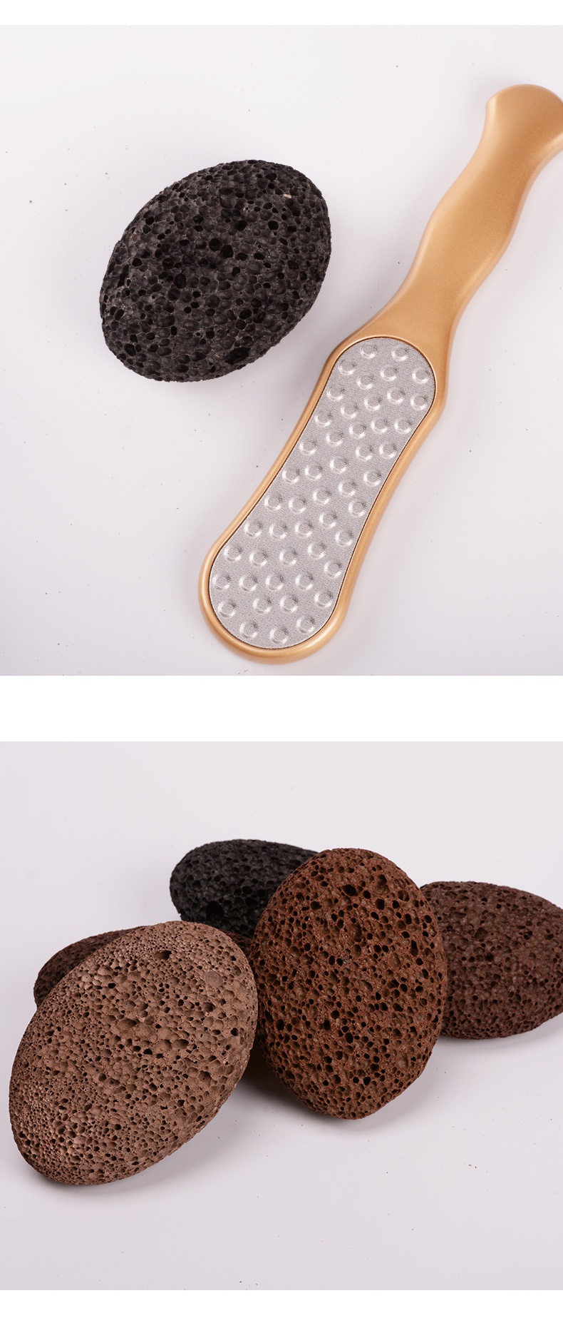 磨脚石搓脚石皮老茧洗脚磨脚器工具修脚刀脚底后跟你那么美火山石1个