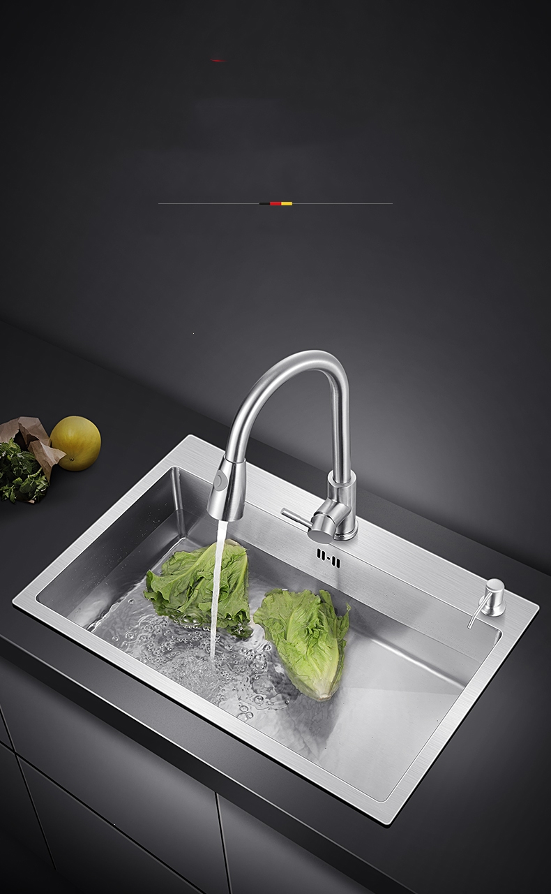 水槽单槽厨房符象洗菜盆洗碗槽不锈钢水池洗碗池家用台下