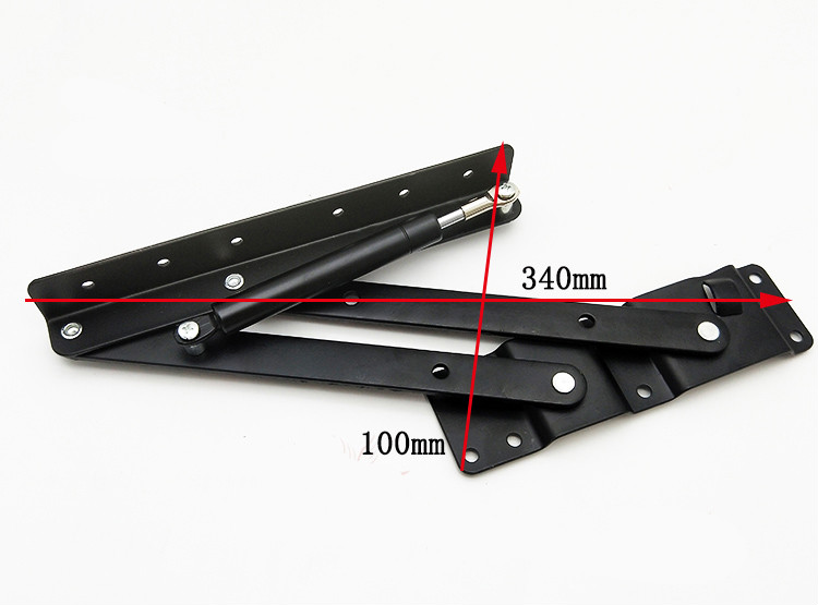 定做新款液压缓冲茶几升降器餐桌两用升降折叠支架多功能家具五金配件