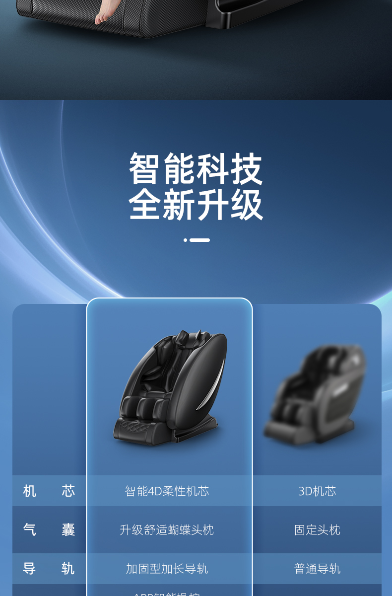 按摩椅家用全身按摩多功能全自动按摩豪华仿太空舱小型按摩椅 华为