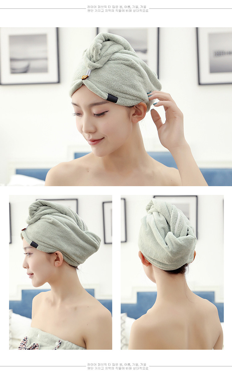 干发帽女抖音吸水快速干发巾擦头发毛巾包头巾洗头速干帽浴帽三维工匠