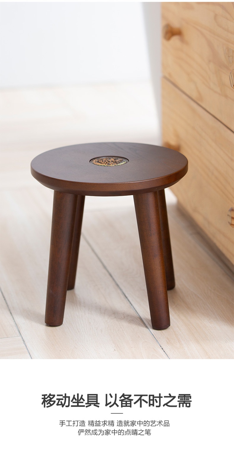 森美人椅子/凳子sg100-d-09 森美人美式实木小凳子家用儿童房儿童小