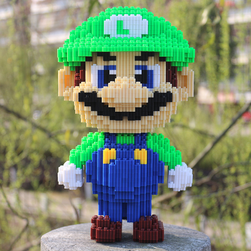 超级新品 兼容乐高微型钻石小颗粒拼装积木女孩男成人玩具机器猫 浅