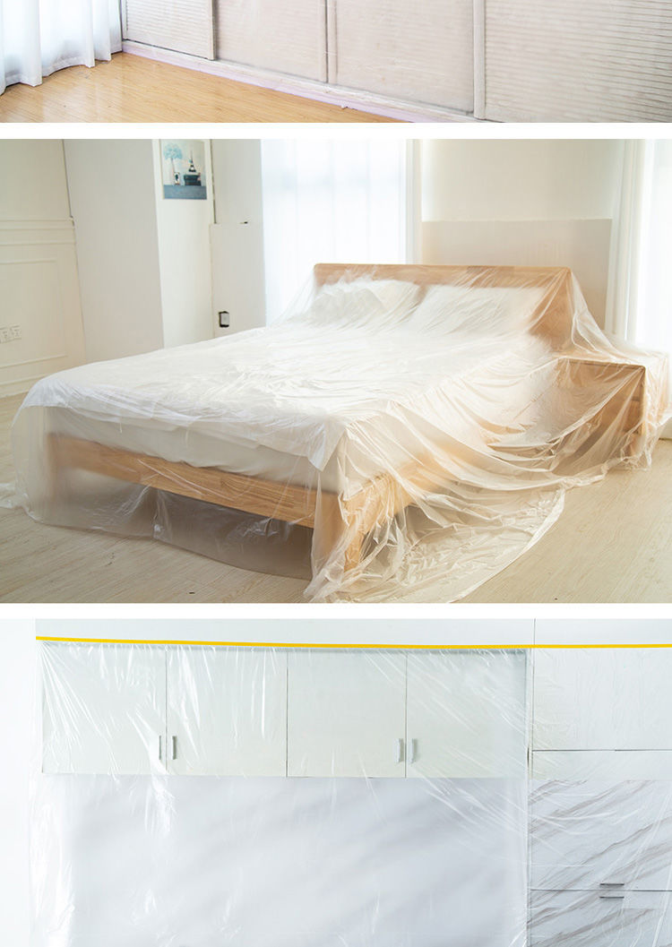 《家具防尘膜塑料防尘布装修衣柜保护膜家具遮盖床罩家用沙发防灰尘