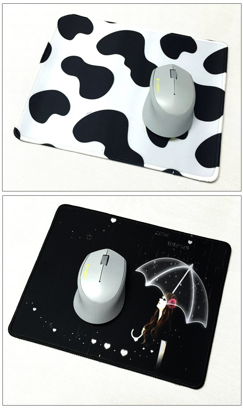 宾毅旋刚3mm鼠标垫cf游戏lol动漫卡通可爱女生电脑办公锁边大号小号