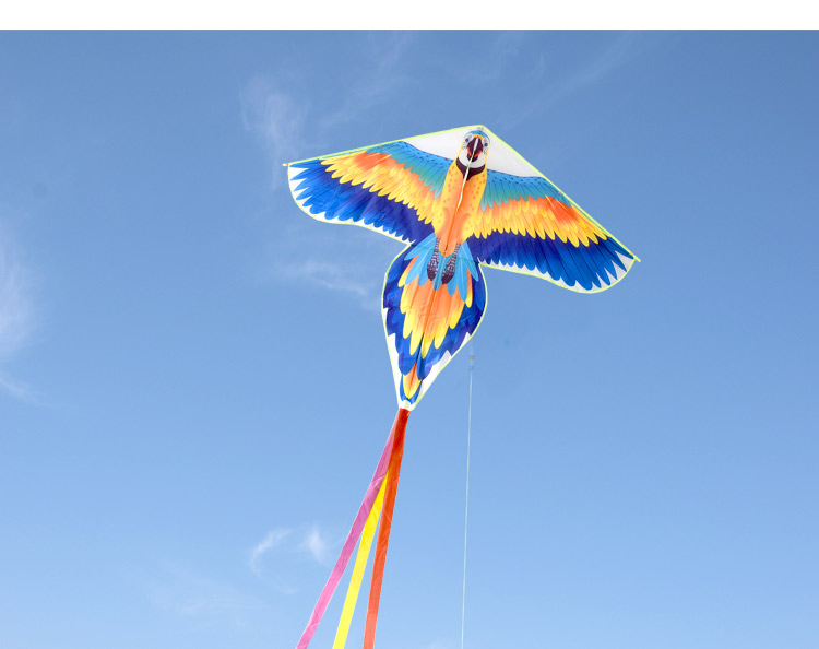 封后新款小鹦鹉风筝儿童微风易飞初学卡通凤凰小三角长尾潍坊风筝 小