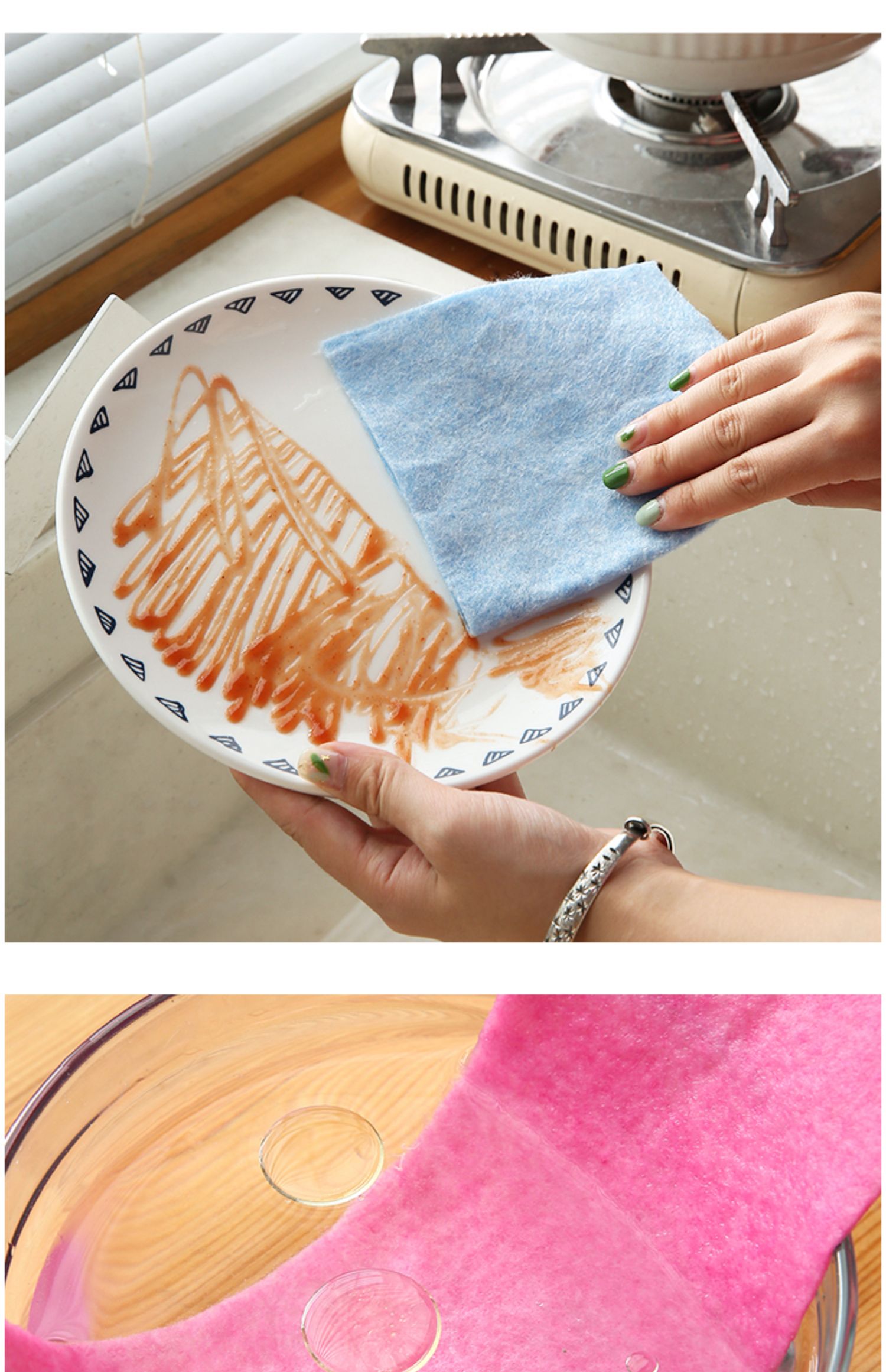 椰壳抹布洗碗布家务清洁不吸水厨房用品刷碗毛巾擦桌子 yicheng 紫色