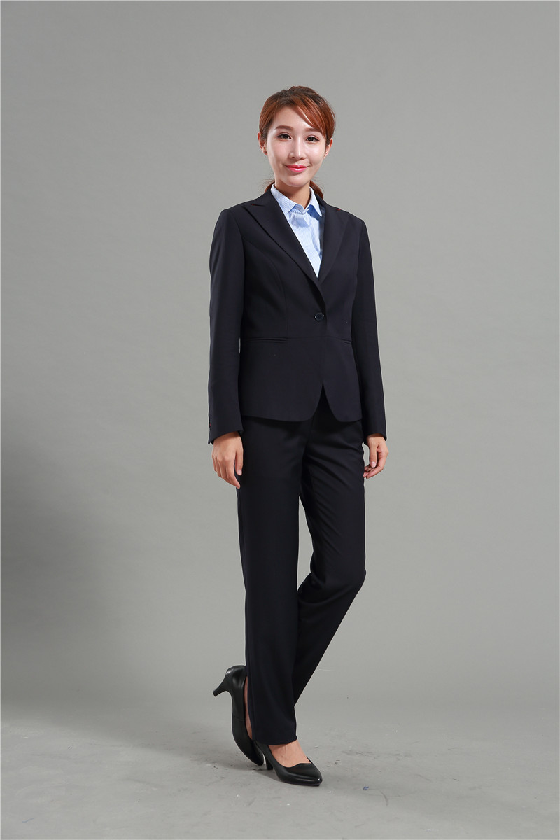 气质西服浦发银行西服西装行服套装女式西裤衬衫职业装浦行金融保险