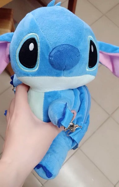 卡通女毛绒公仔挂件学生零钱硬币包书包情侣款挂饰男礼物全身史迪奇