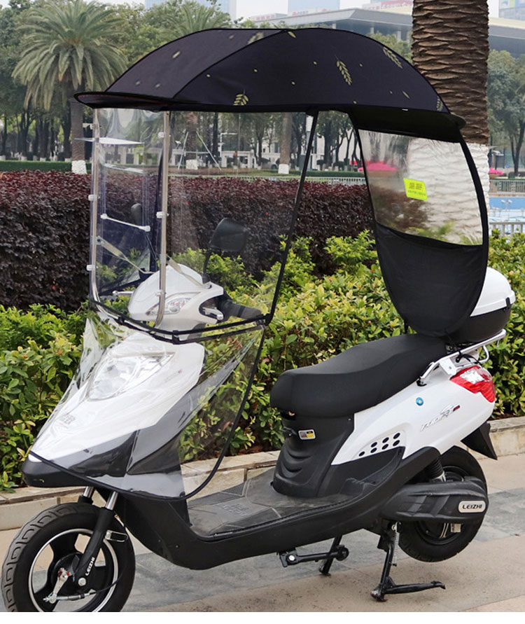 电动车雨棚篷遮阳伞踏板摩托车雨棚新款加厚可拆卸防雨防晒车棚夏