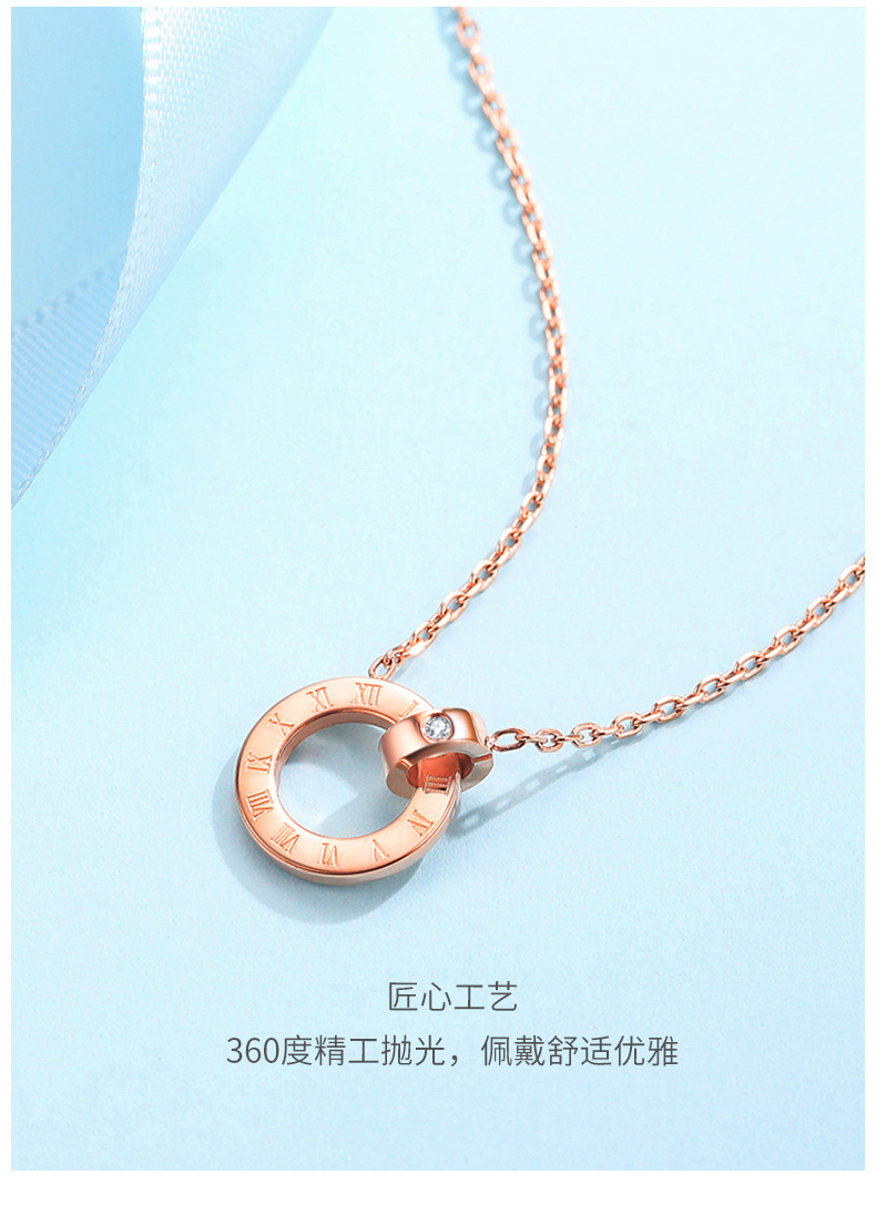 佐卡伊timelove时光里的爱罗马时光钻石项链