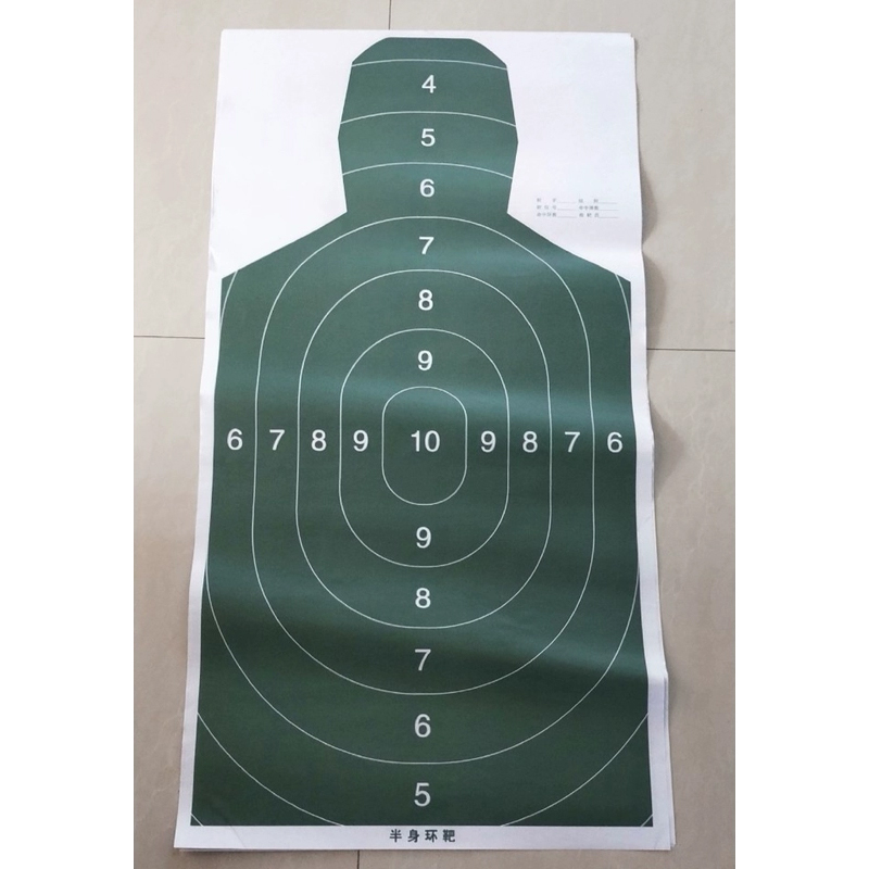 sk企业定制 特战比武和快反射击使用的各类靶纸 组合人头靶纸87.5*71.