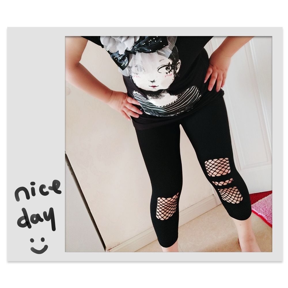 2019新品夏季破洞鱼网裤200斤胖mm打底七分裤高腰大