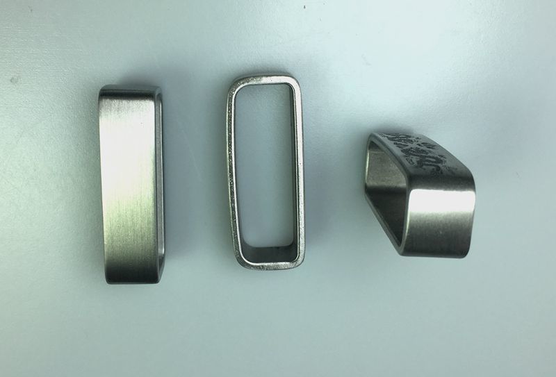 金属皮带圈不锈钢腰带环304钢皮带配件箍尾套尾圈防翘尾环皮带扣4cm