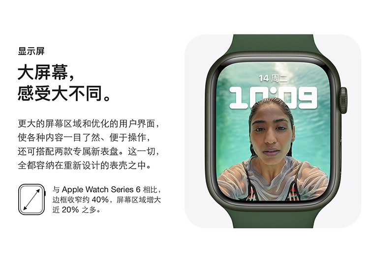 Apple二手智能手表Watch S7 GPS版41MM [二手准新]Apple Watch Series 7 GPS版41mm  铝金属表壳运动型表带视网膜显示屏【价格图片品牌报价】-苏宁易购深得二手电脑专营店