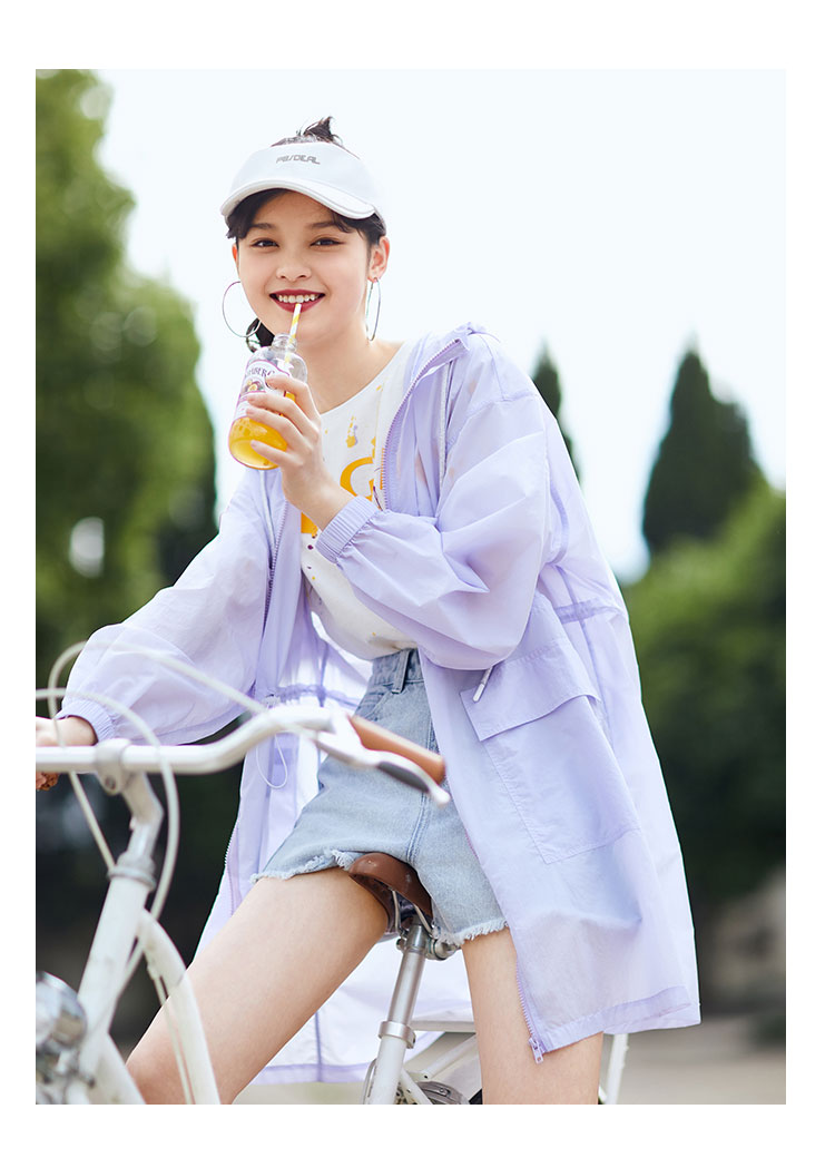 太平鸟防晒衣女白色防晒衫2019夏装新款薄款防紫外线连帽外套仙女