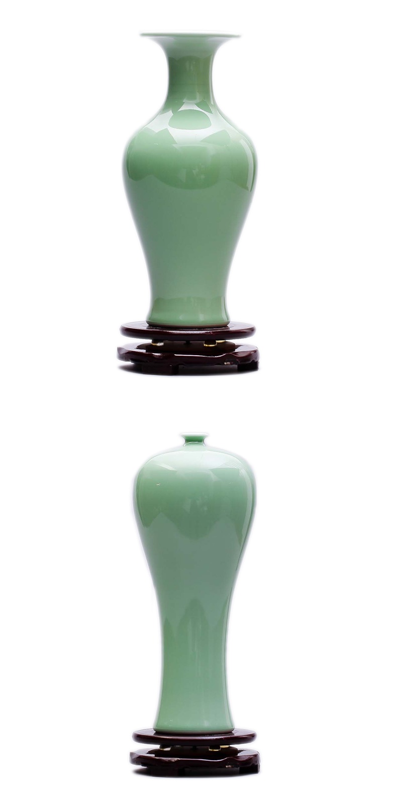 仿古花瓶新中式复古客厅干花插花玄关装饰品摆件 封后 影青釉鱼尾瓶